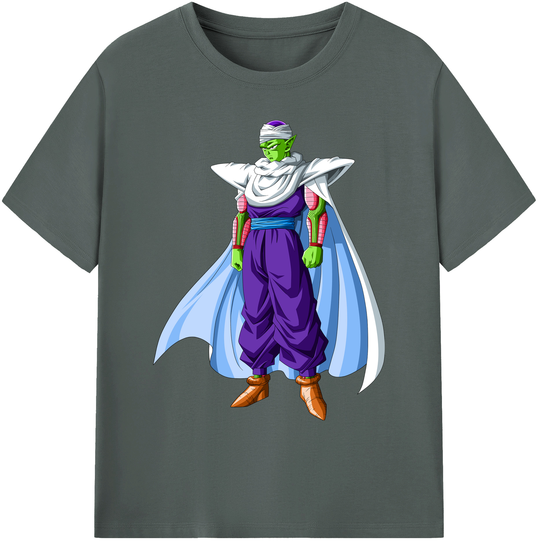 （画像用） ドラゴンボール ピッコロ DRAGON BALL Piccolo 綿100％ メンズ半袖Tシャツ｜肌触りやわらか＆通気性